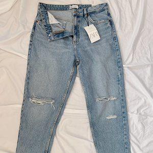 Zara Mom Fit High Rise Jeans